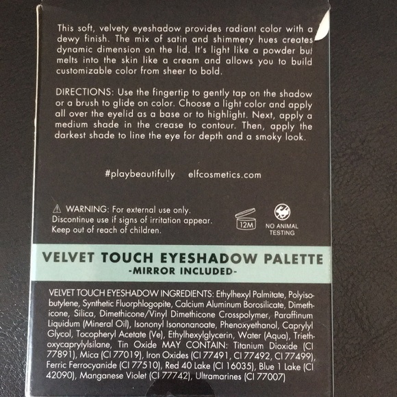 e.l.f. Velvet Touch Eyeshadow Palette Cool Mist - Picture 2 of 2